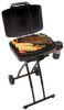 Portable Sportster 1-Burner Propane Grill with 11; 000 BTUs; Red