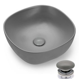 grey ceremic sink