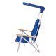 Metal beach chair with sunshade