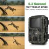 (Battery Not Included) Trail Camera 24MP 1080P Wildlife Scouting Camera With IR Night Vision Waterproof Game Camera Deer Monitor Cam