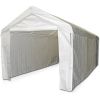 10' x 20' Rectangular Area Carport Enclosure Kit; White