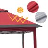 11x11ft Tent Top Red and Black