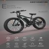 AOSTIRMOTOR New Fat Tire Adults Electric Bicycle 26 In. Electric Mountain Bike 36V 13AH S07-P(No fenders)