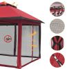 11x11ft Tent Top Red and Black