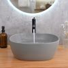 grey ceremic sink