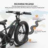 AOSTIRMOTOR New Fat Tire Adults Electric Bicycle 26 In. Electric Mountain Bike 36V 13AH S07-P(No fenders)