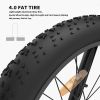 AOSTIRMOTOR New Fat Tire Adults Electric Bicycle 26 In. Electric Mountain Bike 36V 13AH S07-P(No fenders)