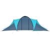 vidaXL Camping Tent 6 Persons Blue and Light Blue