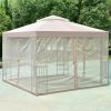 10 Feet x 10 Feet Awning Patio Screw-free Structure Canopy Tent