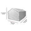 10' x 20' Rectangular Area Carport Enclosure Kit; White