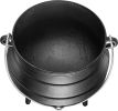 Cast iron pre-seasoned African skillet with lid 10 qt size