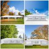 30''x10''(3 x 9m ) Seven Sides Portable Home Use Waterproof Tent with Spiral Tubes For Household, Wedding, Party, Parking Shed  XH