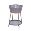 Outdoor Patio Rattan Freezer