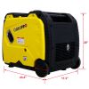 Super quiet Inverter Generator 4500w portable generator electric start; foldable handle with wheel; 212cc 4 stroke CARB EPA compliant