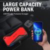 DBPOWER 800A Peak 18000mAh Portable Car Jump Starter (up to 7.2L Gas/5.5L Diesel Engine) Portable Battery Booster with LCD Screen (Red)