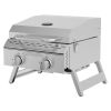 Stainless Steel 2 Burner Tabletop Propane Gas Grill