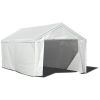 10' x 20' Rectangular Area Carport Enclosure Kit; White