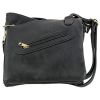 Bulldog Cross Body Style Purse w/Holster Black 9.5 Inch x 9.5 In x 1.5 Inch