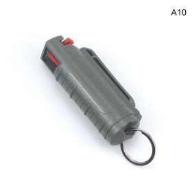 20ml Pepper Spray Tank Mini Portable Self Defense Spray Tank EDC Outdoor Safety Protection Pepper Spray Wolfproof Keychain (Color: Gray)