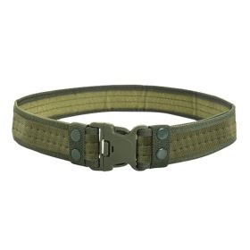 1pc Men's Outdoor Canvas Belt 2 Inch Wide Plastic Buckle Military Tactical Waist Belt Work Belt (Color: Color No.2)