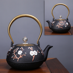 Japanese -Style Creative Literary And Art Hand-Made Boiled Teapot Happy Iron Teapot (Color: Style I)