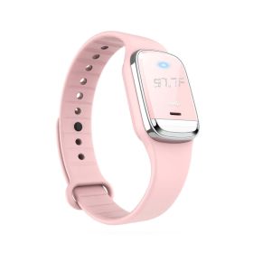 Super Shield II Ultrasonic Mosquito Repellent Band And Watch (Color: PINK)