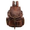 Women Girls Leather Backpack Shoulder School Shoulder Satchel HandBag Travel