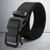 Men's Belt Metal Automatic Buckle Toothless Buckle Casual Nylon Canvas Belt Youth Trend Belt