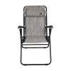 26" Wide Reclining Sling Chair with Pillow; 275 lbs