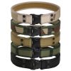 1pc Men's Outdoor Canvas Belt 2 Inch Wide Plastic Buckle Military Tactical Waist Belt Work Belt