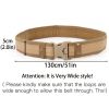 1pc Men's Outdoor Canvas Belt 2 Inch Wide Plastic Buckle Military Tactical Waist Belt Work Belt