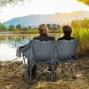 Folding Camping Chair with Bags and Padded Backrest