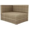 Backyard Pool Outdoor Furmiture 5-Piece Rattan Sectional Sofa Set